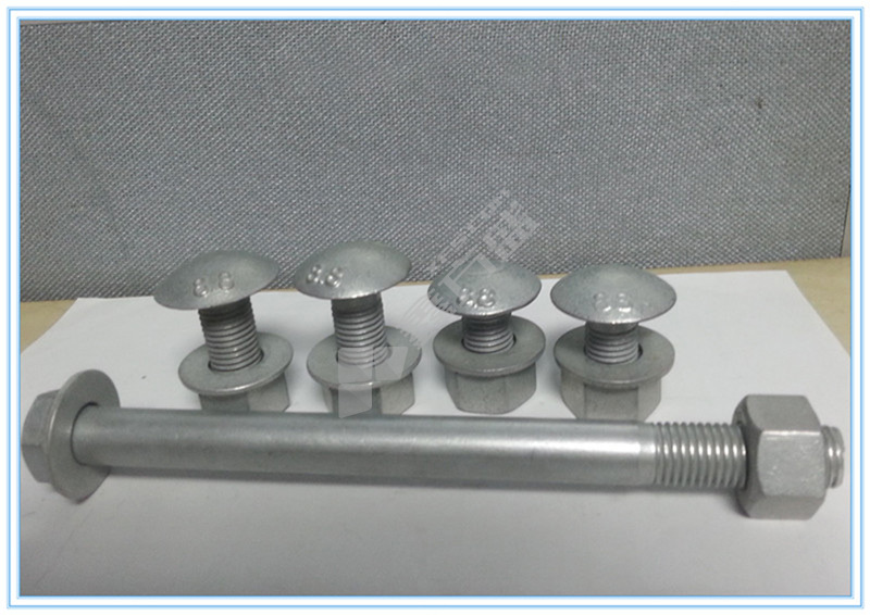 4.8S 粉镀波形护栏连接螺栓 M20 190mm 灰 7047