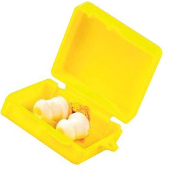 蓝鹰 传统型防噪音带线耳塞 NP354 白色 抗噪硅胶带线