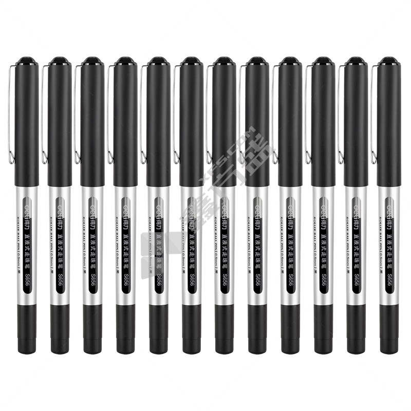 得力 S656 宝珠笔 黑色 0.5mm S656