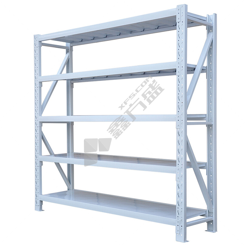 思特博Stable 中型五层货架主架 2000mm*600mm*1800mm（五层，500KG）-白色