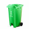 沪洋 垃圾桶脚踏式可挂车 厨余垃圾 120L 绿色