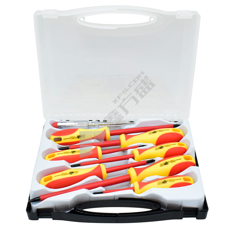 艾威博尔 8件双色柄VDE绝缘螺丝批组套 8件 455008