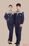 衣路千秋 GZ-38-B 春秋涤棉纱卡工作服 GZ-38-B XXXXL 深蓝色