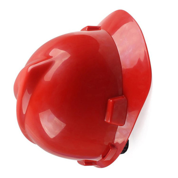 梅思安 ABS一指键标准型安全帽 配尼龙针织 D型下颌带 10146533 V型 红色