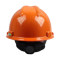 梅思安 PE一指键标准型安全帽 配涤纶 D型下颌带 10146472 V型 橙色