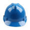 梅思安 PE一指键标准型安全帽 配涤纶PVC D型下颌带 10146468 V型 蓝色