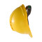 梅思安 带孔豪华型一指键ABS安全帽 10146684 V型 透气型 黄色