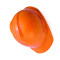 梅思安 带孔豪华型一指键ABS安全帽 10146685 V型 透气型 橙色