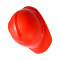 梅思安 带孔豪华型一指键ABS安全帽 10146686 V型 透气型 红色