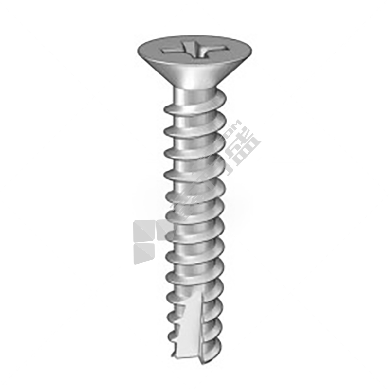 法思特 GB13806.2B 316十字沉头自攻钉平尾割尾 洗白 ST4.8 ST4.8 55mm
