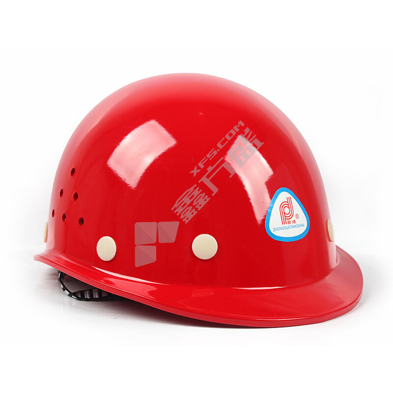 普达 BG-6013-2 盔式玻璃钢安全帽 BG-6013-2 红色
