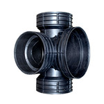 帝井 塑料检查井流槽式三通井座 450*300