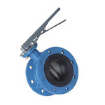 力 手柄法兰蝶阀WCB软密封D41X-16C PN16 D41X-16C-DN80