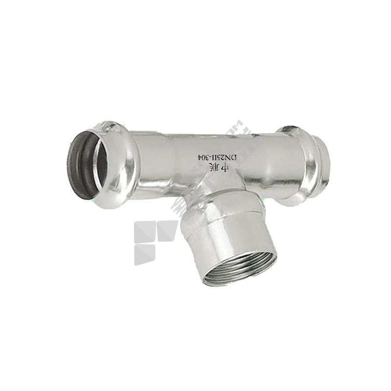 好管中联智通 304不锈钢内牙三通转换接头 DN60*3/4寸
