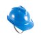 梅思安 PE带孔豪华型超爱戴安全帽 配涤纶灰针织下颚带 10195512 V型 透气型 蓝色