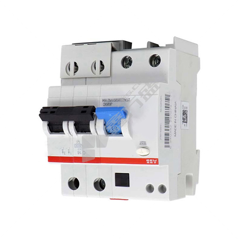 ABB 微型漏电断路器GSH202 A  AP-R系列2P GSH202 A-B63/0.1 AP-R 电子式 63A 100mA 2P 6kA