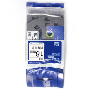兄弟brother 标签机色带 TZe-241 白底黑字 18mm 白底黑字 TZe-241 白底黑字 18mm   标签色带