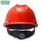 梅思安 PE标准型超爱戴安全帽 配C型下颌带 10195599 V型 红色
