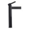 欧泰 OT-803053 单柄单孔  加高款 黑色 面盆龙头 冷热款含软管 铜