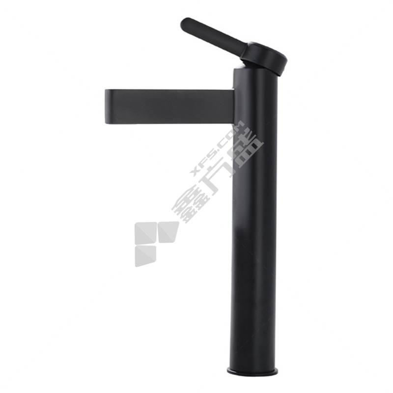 欧泰 OT-803053 单柄单孔  加高款 黑色 面盆龙头 冷热款含软管 铜