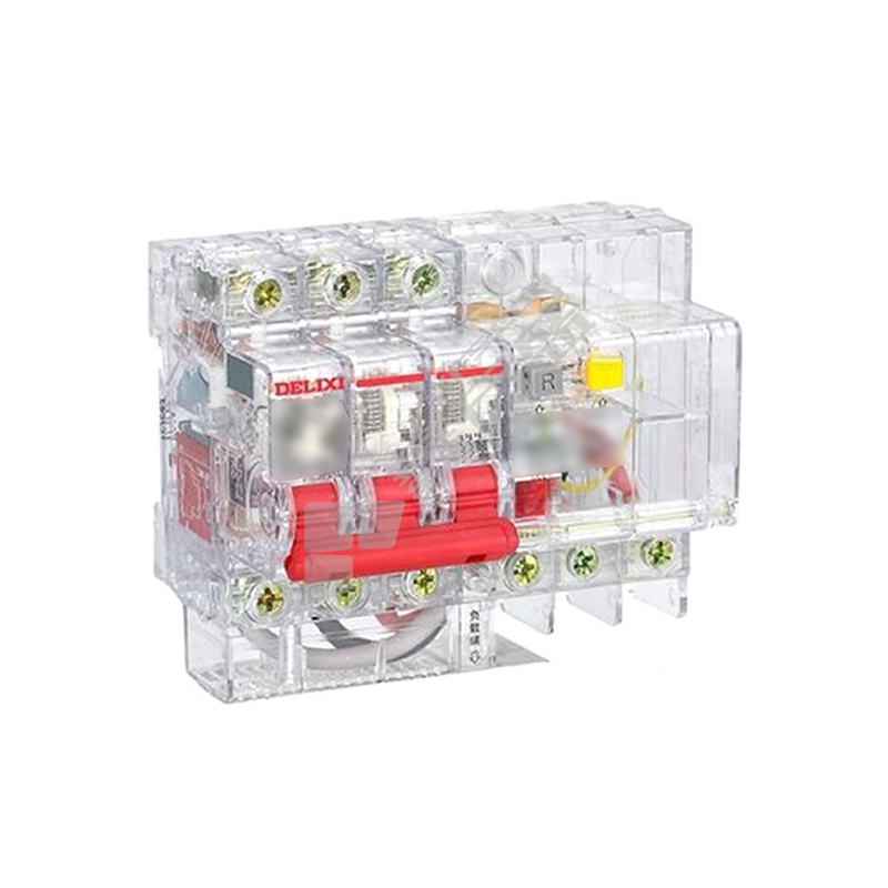 德力西DELIXI 小型漏电保护器DZ47TRLE系列3P DZ47TRLE 透明RCBO 4.5kA 3P D型 10A 30mA 电子式 10A 30mA 3P 4.5kA