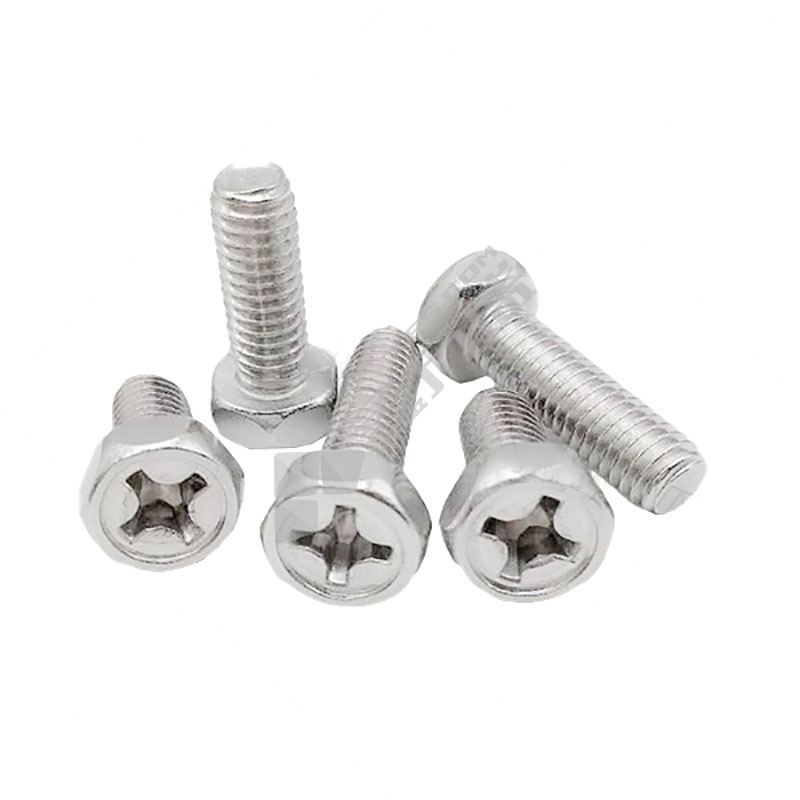 东明 GB29.2 304不锈钢凹穴六角机螺钉 M5 12mm