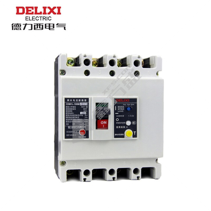 德力西DELIXI 塑壳漏电断路器CDM1L-225L 125A CDM1L-225L/43002A 125A 100-300-500MA