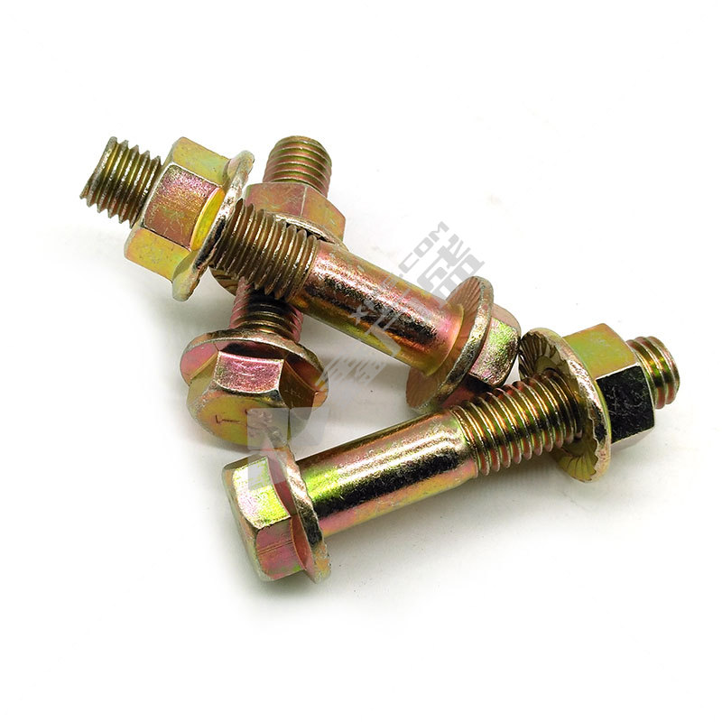 铂固 GB5782 半牙彩锌 8.8级外六角螺栓 M8 75mm