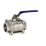 远大 Q11F-PN25 316材质不锈钢国标三片式球阀 Q11F-PN25 DN40 PN25