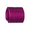 BAERCOIL 304紫红色 钢丝螺套 公制粗牙 自锁有尾 M2 1.5d 0.4mm