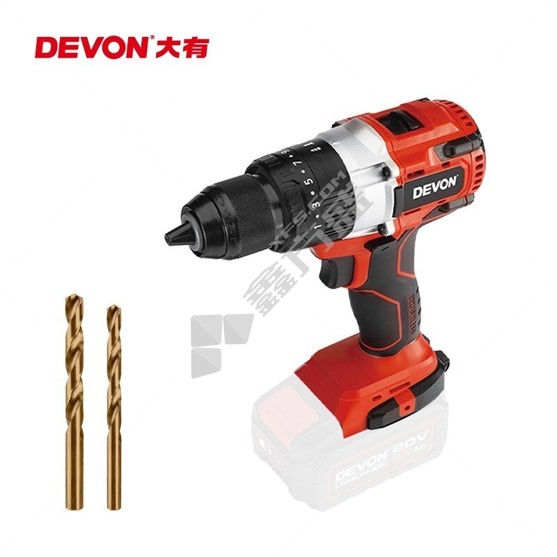 大有 5283-LI-20TSI 锂电无刷冲击钻 20V/单独机头/彩盒 5283-LI-20TSI