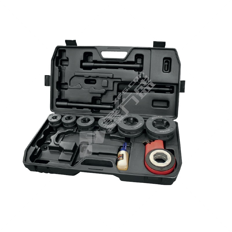 奥戈 折叠式套丝机 组套 含棘轮头手柄 NPT3155208 管径1.1" 4" 2" 5件套 NPT3155208