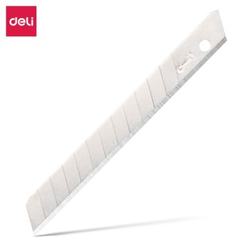 得力deli 小号美工刀片 2012 9mm*13刀头 本色