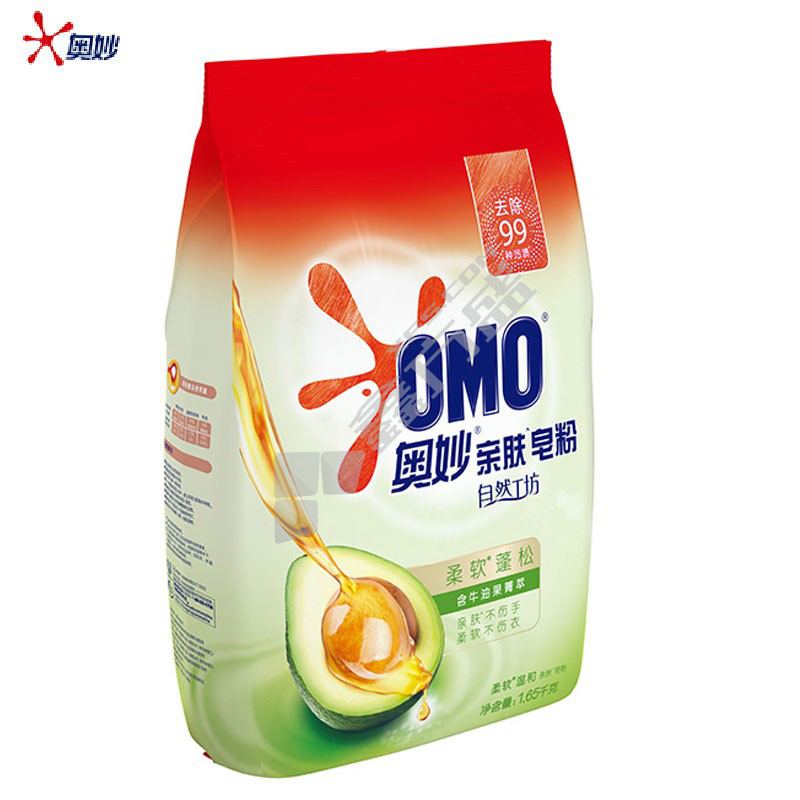 奥妙 柔软温和亲肤皂粉 1.65kg