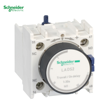 施耐德Schneider 交流接触器附件LA4D LA4DT0U 定时器模块 0.1-2s 接通延时
