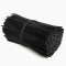 安赛瑞 捆扎线 黑扁包塑铁丝 包塑铁丝   黑扁 长6cm