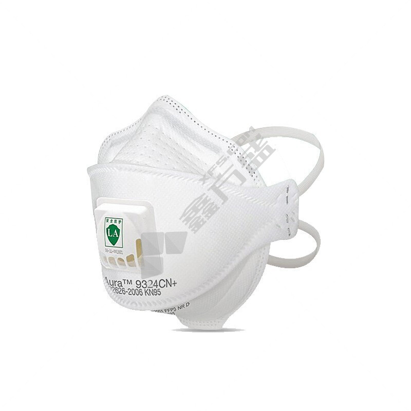 3M 9324CN+ 自吸过滤式防颗粒物口罩 白色 头戴式 10只/盒 9324CN