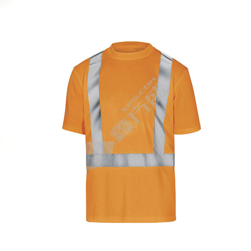 代尔塔 荧光短袖T恤 404018 S 橙色