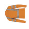 代尔塔 荧光长袖T恤 404017 L 橙色