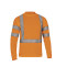 代尔塔 荧光长袖T恤 404017 S 橙色