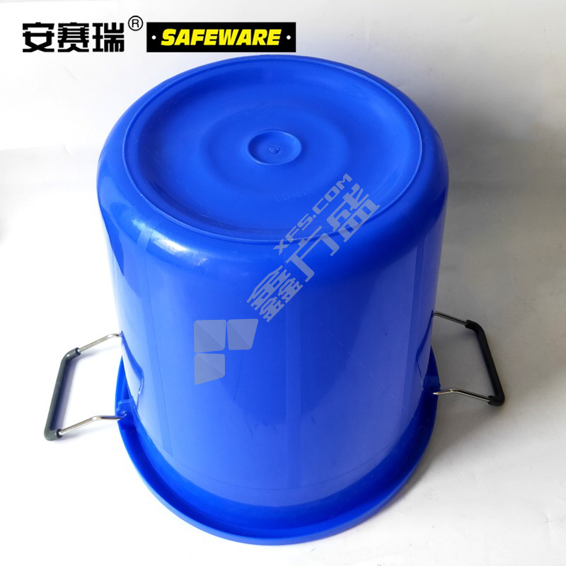 安赛瑞 大号塑料圆桶 24375 50L 蓝色 无盖