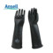 安思尔 ME104 橡胶防化手套 黑色 天然橡胶 87-104