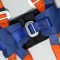 安惠 高空作业欧式安全带 坠落悬挂 单绳大钩2米 橙色加蓝色 涤纶