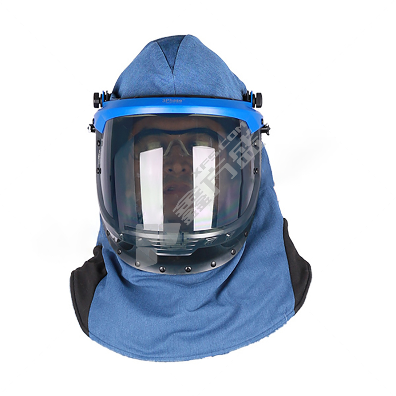 诚格C&G 前开式防电弧头罩ArcPro-Hood-DP45GDS 深蓝色 45cal/cm2 ArcPro-Hood-DP45GDS 均码 45cal/cm2 深蓝色