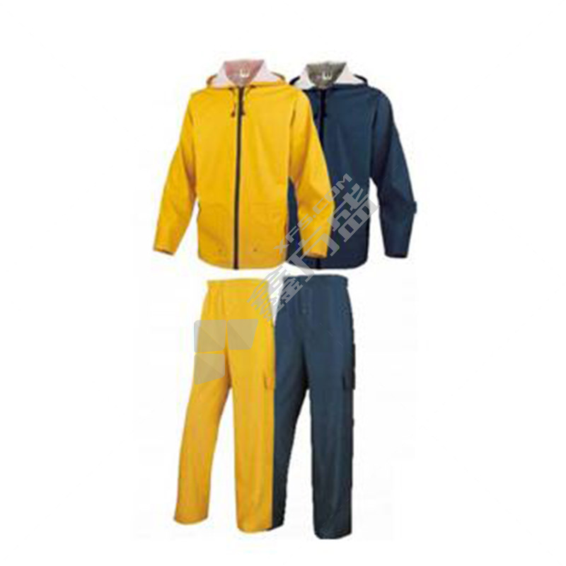 代尔塔 黄色透气厚实柔软雨衣 XL 黄色 EN850