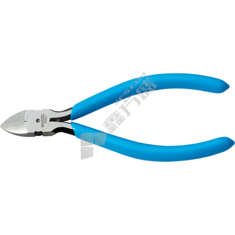 卡尔/KAER 工业级沾塑柄日式电子剪切钳 5" 35321