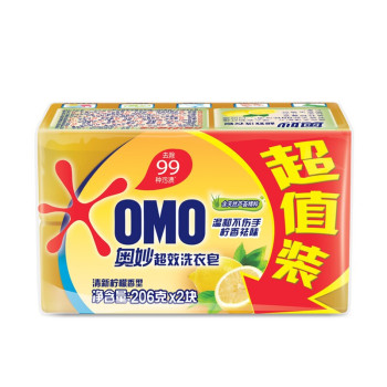 奥妙 柠檬洗衣皂 柠檬 206g*2