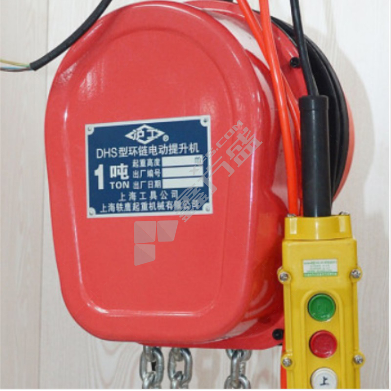 沪工 DHS系列盘式电动葫芦  DHS-3T-6M 额定载荷3T 长度6M 