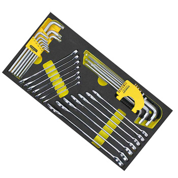 Eva工具托组套-32件两用扳手及内六角扳手