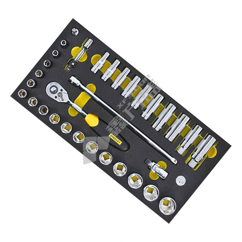 史丹利 Stanley 33件3/8寸系列套筒EVA工具托组套 33件 90-030-23